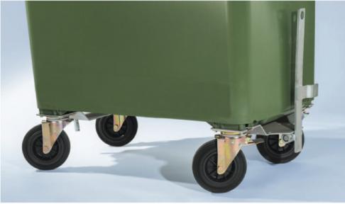 Produktbild Zubehör für Kunststoff- und Stahlcontainer - Kupplungs-Vorderanschluss für 660 770 und 1100 Liter Container