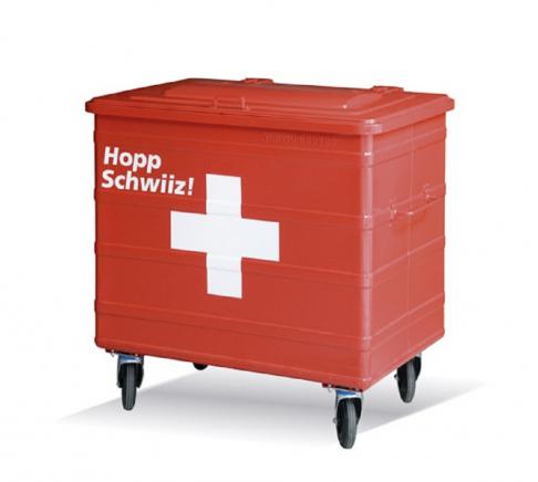 Produktbild VERWO Stahl-Grosscontainer - VERWO Hopp-Schwiiz Container 800 l